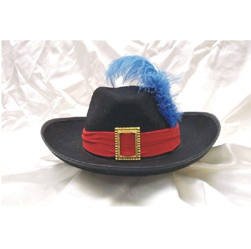 Jacobson Hat Company Black Felt Musketeer Hat