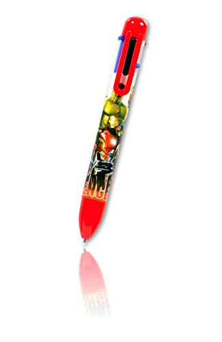 Marvel Avengers 6 Color Pen Featuring Captain America, Thor, The Hulk, Iron Man, and More