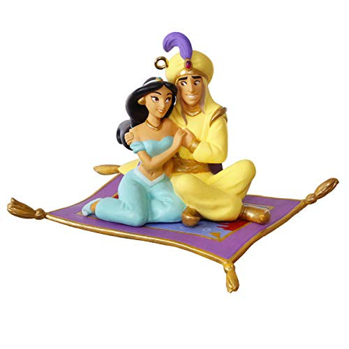 Hallmark Keepsake Christmas Ornament 2019 Year Dated Disney Aladdin and Jasmine A Whole New World, Porcelain, Hallmark Keepsake Christmas Ornament 2019 Year Dated Disney Aladdin and Jasmine A Whole New World, Porcelain,