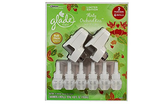 Glade Plugins Flirty Orchard Kiss 2 Warmers and 6 Refills