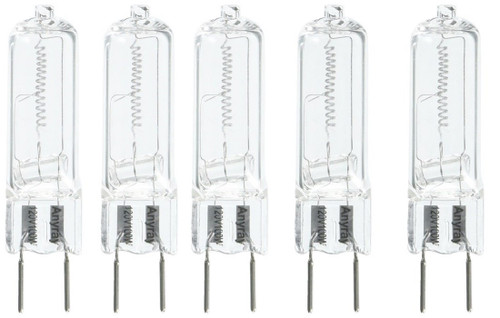 Anyray A1710Y (5)-Pack G8 100W 100-Watt 130 volt Halogen T4 Light GY8.6 bulbs 100Watt 5-Lamps
