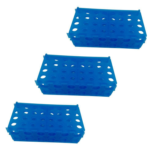 4-Way Micro Tube Rack for 0.5ml, 1.5ml, 15ml, 50ml centrifuge tube, Pack of 3