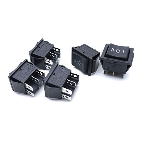 GooTon 6 Pin 3 Position Mini Boat Rocker Switch Car Auto Boat Rocker Toggle Switch 5 Pcs