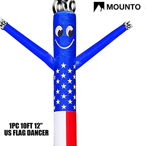 MOUNTO 10ft 12inch Fly Puppet Dancer Tube Man Fly Guy Puppet Dancer (USFLAG)
