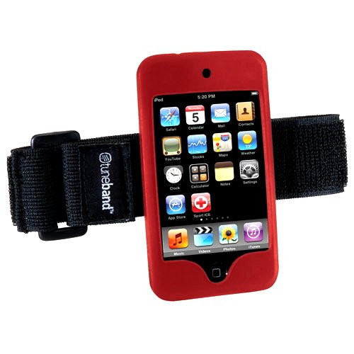 Tuneband, Grantwood Technology's Armband, Silicone Skin for iPod Touch 8GB/16GB/32GB/64GB (2nd and 3rd Generation), RED