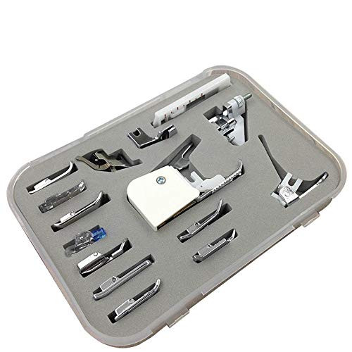 15Pcs Presser Feet, ZKSM Sewing Machine Presser Kit Household Spare Parts Accessories for Sewing Machine Brother Singer Janome Toyota 15Pcs Presser Feet, ZKSM Sewing Machine Presser Kit Household Spare Parts Accessories for Sewing Machine Brother Singer Janome Toyota