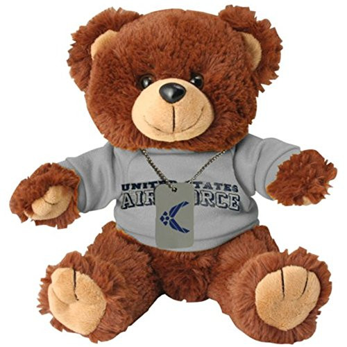 Honor Country US Air Force Plush Toy Teddy Bear Dog Tag