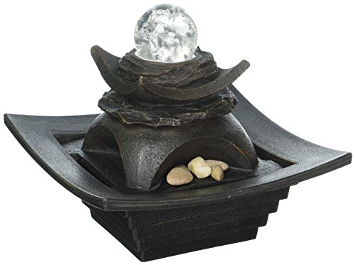 OK Lighting FT-1098/1L 7 in. Antique Water Fountain with LED Light