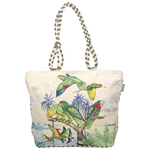 Guy Harvey Majestic Parrots Large Canvas Tote Bag