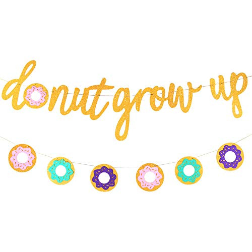 KiBlue Glitter Donut Grow Up Banner Donut Grow Up Party Supplies Garland Kids Birthday Decorations Donut Grow Up Backgound String for Donut Themed Party,Birthday Party,Wall Decoration,Kids' Room KiBlue Glitter Donut Grow Up Banner Donut Grow Up Party Supplies Garland Kids Birthday Decorations Donut Grow Up Backgound String for Donut Themed Party,Birthday Party,Wall Decoration,Kids' Room