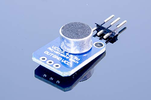 ACROBOTIC MAX4466 Electret Microphone Amplifier w/Adjustable Gain Breakout Board for Arduino Raspberry Pi ESP8266 Mic Module