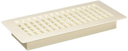 Decor Grates PL410-AL 4-Inch by 10-Inch Plastic Floor Register, Almond
