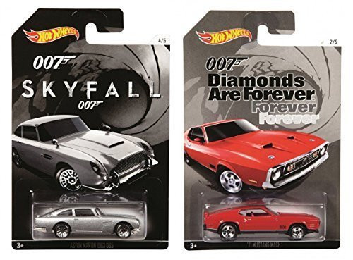 Hot Wheels James Bond 007 - Diamonds Are Forever 1971 Mustang Mach 1 & Skyfall Aston Martin 1963 DB5 by Hot Wheels Hot Wheels James Bond 007 - Diamonds Are Forever 1971 Mustang Mach 1 & Skyfall Aston Martin 1963 DB5 by Hot Wheels