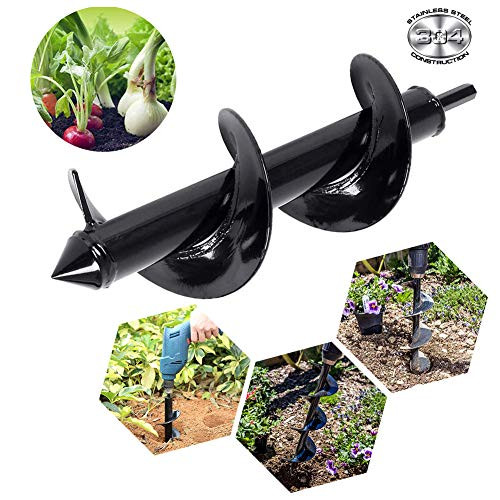 Mcg Auger Drill Bit Garden Plant Flower Bulb Auger 3"x10" Hex Drive Drill Garden Plant Hole Digger Drill Bit,DIY Guru Auger,Bulb & Bedding Plant Auger,Garden Bulb Planters Mcg Auger Drill Bit Garden Plant Flower Bulb Auger 3"x10" Hex Drive Drill Garden Plant Hole Digger Drill Bit,DIY Guru Auger,Bulb & Bedding Plant Auger,Garden Bulb Planters