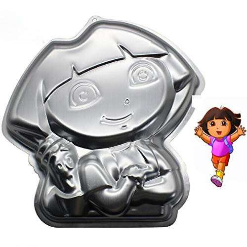 10 Inch Dora explorer aluminum 3D cake mold baking mold tin cake plate - Dora explorer
