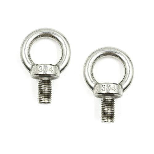 TOUHIA M14 Male Thread Machinery Shoulder Lifting Ring Eye Bolt 304 Stainless Steel Screw Bolt(2Pcs)