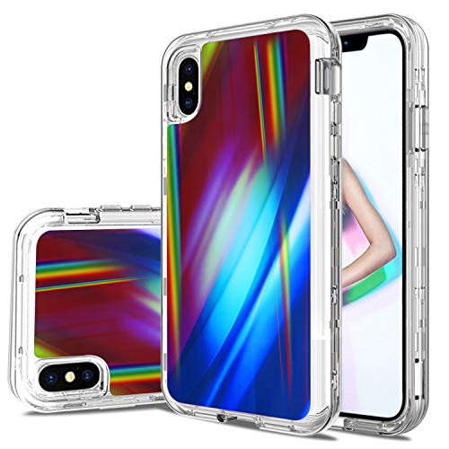 DONWELL Compatible iPhone Xs Max Case [Bling] [Anti-Scratch] [Dual Layer Hybrid] Defender Protective Case Cover Compatible for iPhone Xs Max 6.5 inch
