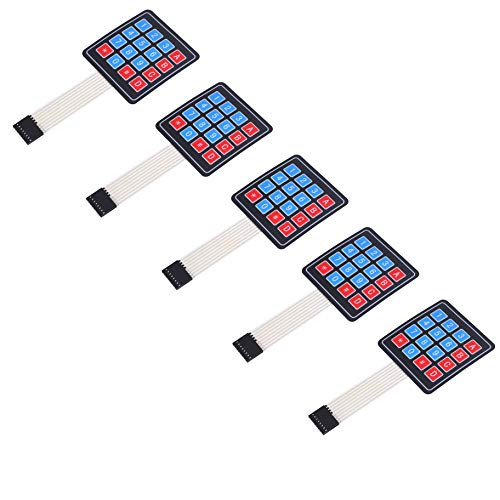 5Pcs 4 x 4 Matrix Array 16 Key Membrane Switch Keypad Keyboard for Arduino AVR PI C