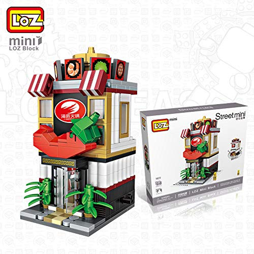 lawrencewang68 LOZ Mini Building Blocks Toys for Kids&Adults Gifts Street Seriers in Shopping Building 3D Puzzles DIY Intelligence Educational Toys Games Models Kits Gifts (HOT Pot 1627)