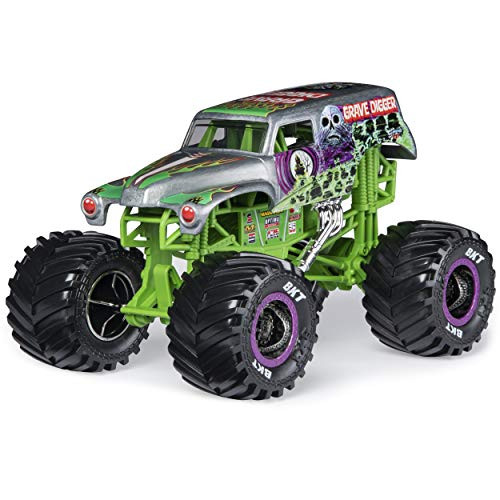 Monster Jam, Official Grave Digger Monster Truck, Die-Cast Vehicle, 1:24 Scale