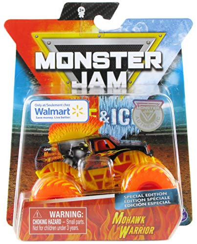 MJ 2019 Monster Jam Fire & Ice Mohawk Warrior Special Edition 1:64 Scale