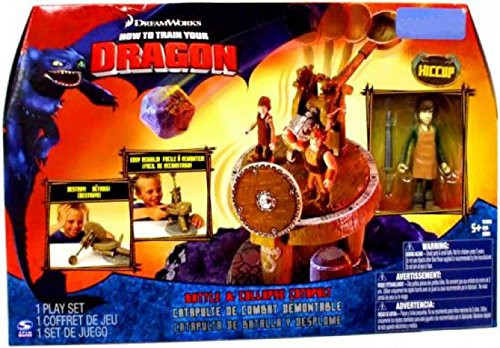 How To Train Your Dragon Movie Playset Battle and Collapse Catapult Includes Hiccup Action Figure