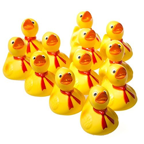 One Dozen (12) Rubber Ducky Duck Baby Shower Birthday Party Favors