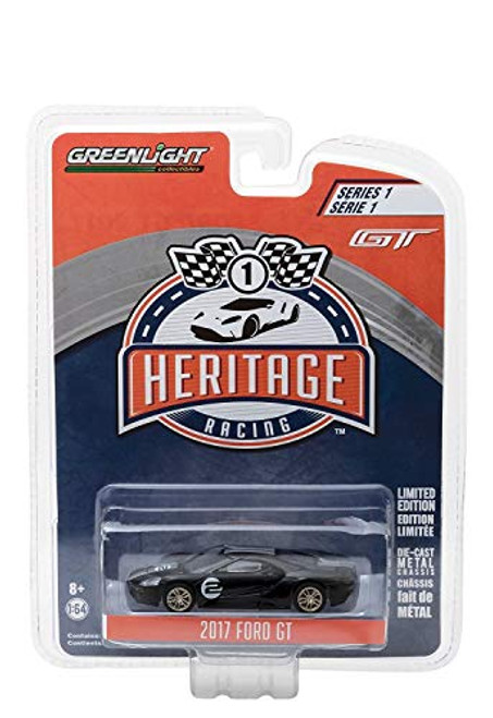Greenlight Kit Toy Car Diecast 1:64 Heritage Racing Series 1 - 2017 Ford GT - 1966 #2 Ford GT40 Mk II Tribute Black Color Limited Edition Greenlight Kit Toy Car Diecast 1:64 Heritage Racing Series 1 - 2017 Ford GT - 1966 #2 Ford GT40 Mk II Tribute Black Color Limited Edition