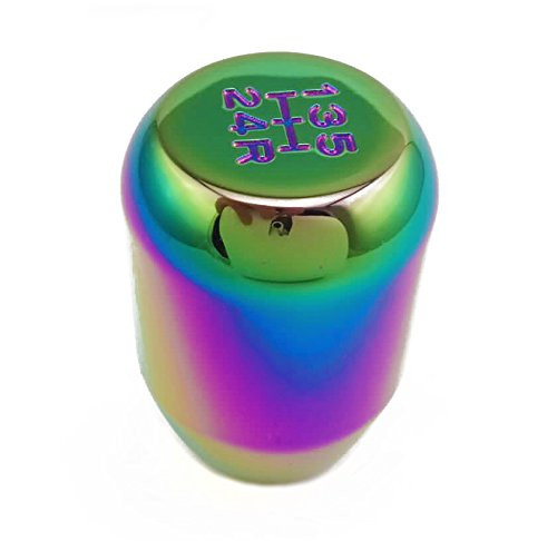 TESWNE Universal Motorsport Neo Chrome Aluminum Manual Stick Gear Shift Knob
