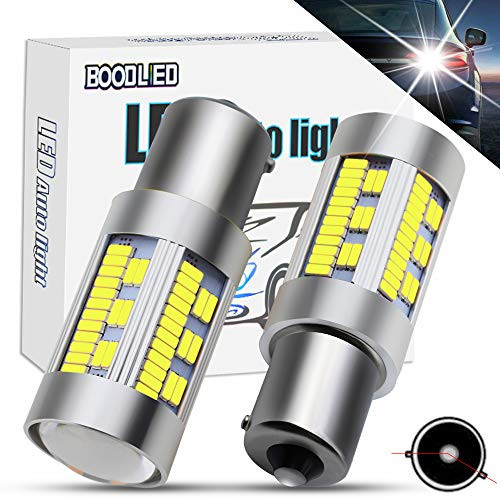 Boodlied 9-30V 20Watts 1156 P21WY 1141 BAU15S LED Bulbs 3600LM Super Bright 4014 105SMD LED Lamps For Reverse Lights,Turn Signal Lights(No Hyper Flash),Xenon White(2-Pack).