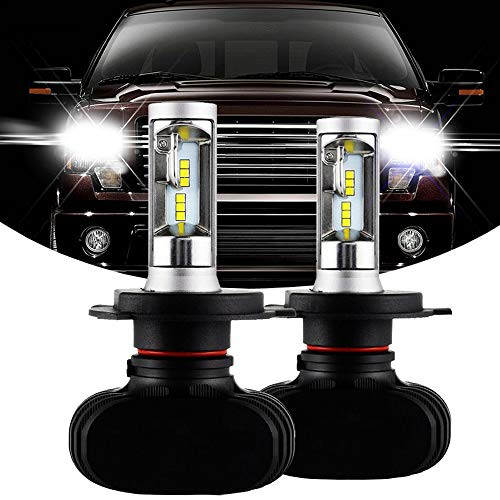 GTP H4 9003 LED Headlight Bulbs Hi-Low Dual Beam All-in-One Conversion Kit Extremely Bright CSP Chip 6000K White 8000LM