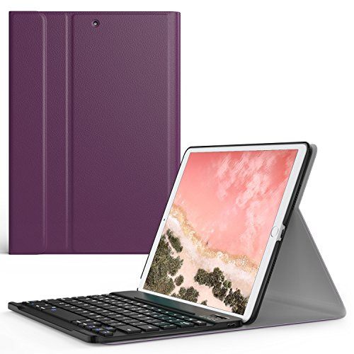 MoKo Keyboard Case Fit New iPad Air (3rd Generation) 10.5" 2019/iPad Pro 10.5 2017 - Wireless Keyboard Cover Case for Apple iPad Air 3 2019/iPad Pro 10.5 2017, Purple MoKo Keyboard Case Fit New iPad Air (3rd Generation) 10.5" 2019/iPad Pro 10.5 2017 - Wireless Keyboard Cover Case for Apple iPad Air 3 2019/iPad Pro 10.5 2017, Purple