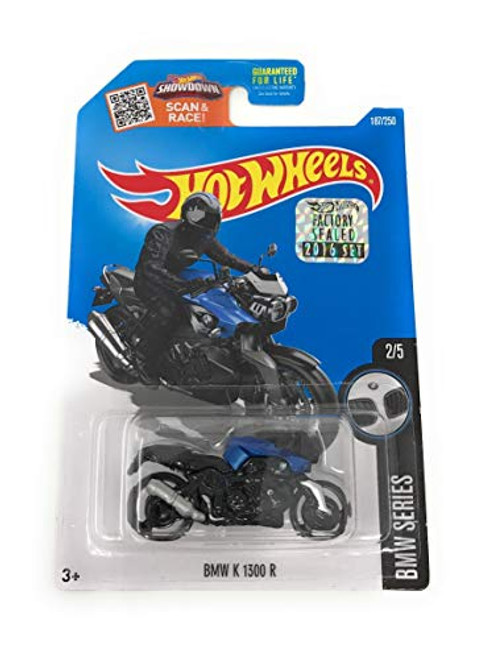Hot Wheels 2016 BMW Series BMW K 1300 R (Motorcycle) 187/250, Black and Blue Hot Wheels 2016 BMW Series BMW K 1300 R (Motorcycle) 187/250, Black and Blue