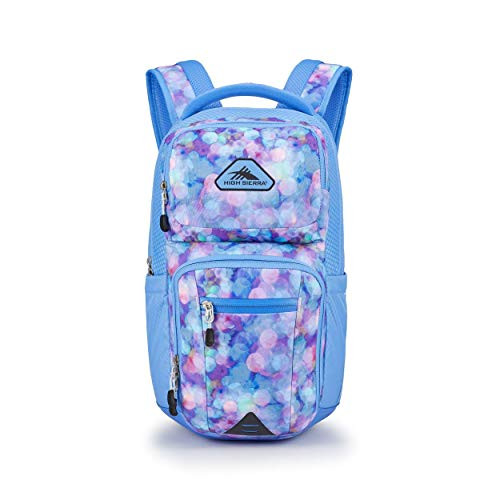 High Sierra Everyday Backpack - Periwinkle/Pink 18.5x12.5x6