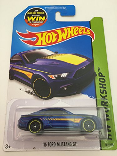 Hot Wheels 2015 HW Workshop '15 Ford Mustang GT 247/250, Blue