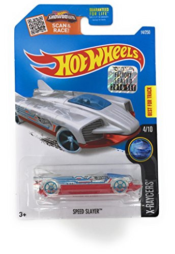 Hot Wheels 2016 Speed Slayer 14/250 X-raycer Clear with Chrome Interior
