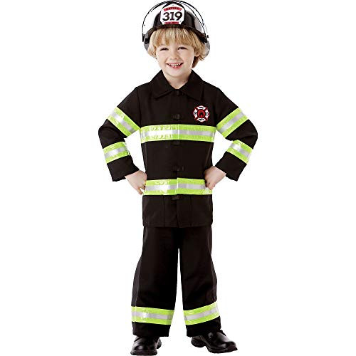 AMSCAN Reflective Firefighter Halloween Costume for Boys, Small, with Included Accessories