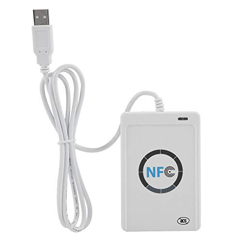 USB Memory Card Reader, 5V DC ACR122U RFID Contactless Smart Reader & Writer/USB IC Card Supports ISO 14443 Type A and B, Mifare, Felica