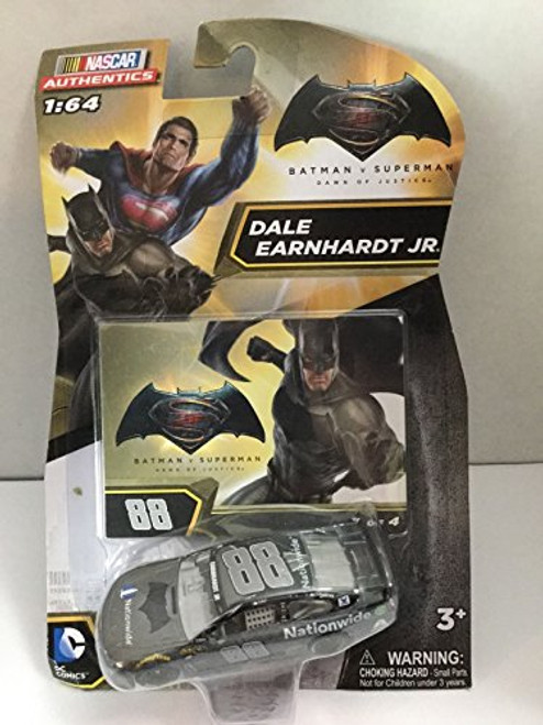 2016 Nascar Authentics 1:64 - Batman vs Superman: Dawn of Justice Dale Earnhardt Jr #88 Batman Edition #2 of 4 1/64 Scale Diecast NASCAR Authentics With One in a Series of Four Collector Card
