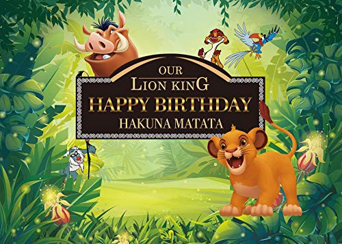 BINQOO Lion King Baby Simba Backdrop Background Kids Childrens Boys Birthday Party Photography Photo Vinyl Decoration 5x3ft BINQOO Lion King Baby Simba Backdrop Background Kids Childrens Boys Birthday Party Photography Photo Vinyl Decoration 5x3ft
