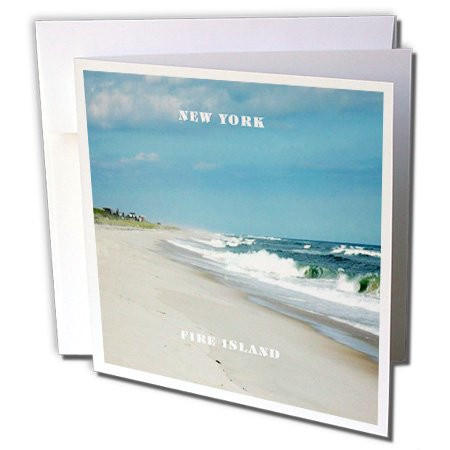 3dRose Famous Fire Island New York - Greeting Cards, 6 x 6", Set of 6 (gc_80592_1)