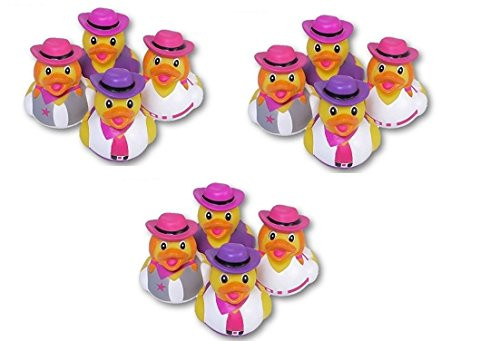 1 Dozen Cowgirl Style Rubber Ducks
