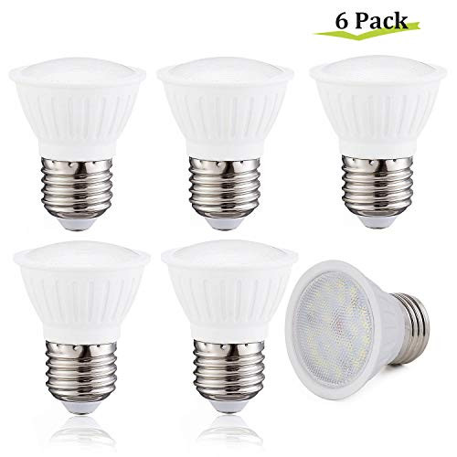 LED PAR16 Lights Spotlight Lamp Dimmable,E26 Base 7W(65W Halogen Bulb Equivalent),4000K Natural White,700 Lumen,120 Degree Beam Angle,120V LED Flood Light Bulbs Indoor Outdoor Spot Light - 6 Pack