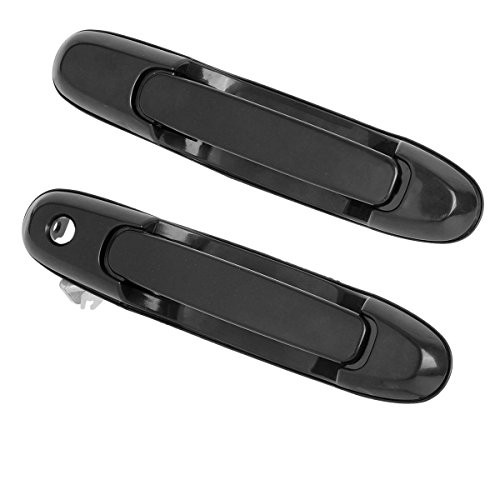 PartsSquare AUTEX 2pcs Black Exterior Door Handles Front Rear Left/Right Driver Passenger Side Compatible with 1998 1999 2000 2001 2002 2003 Toyota Sienna Door Handles 80359 TO1520115 60803 80850