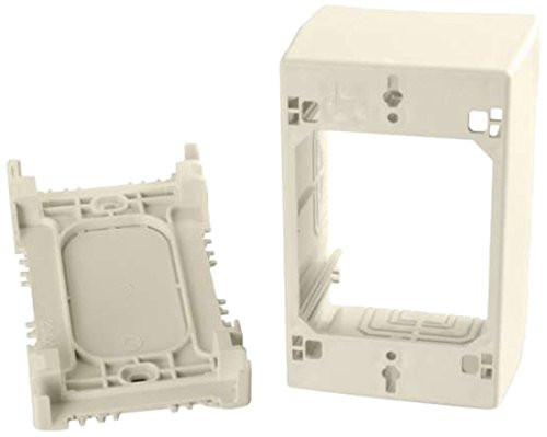 C2G/Cables to Go 16041 Wiremold Uniduct Single Gang Extra Deep Junction Box, Ivory
