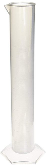 EISCO Polypropylene Autoclavable Graduated Cylinder with Hexagonal Base, 5mL Graduation, 500mL Capacity (Pack of 4)