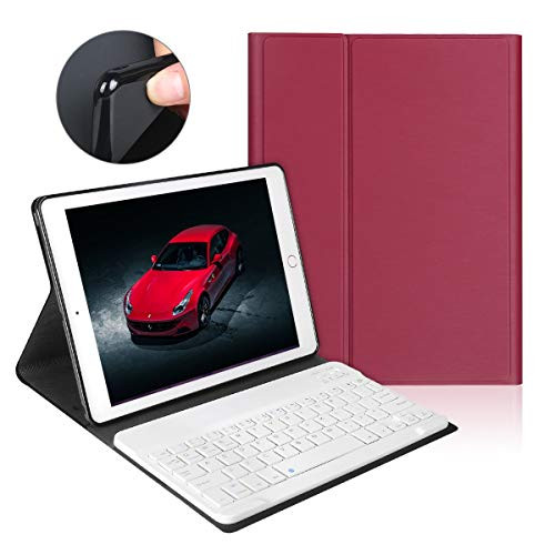 OYOSUOGG iPad Keyboard Case 9.7 for iPad 2018(6th Gen)/iPad 2017 (5th Gen)/iPad Pro 9.7/iPad Air 2 and 1, iPad Case with Detachable Bluetooth Keyboard - iPad Cover with Magnetic Auto Sleep/Wake(Red) OYOSUOGG iPad Keyboard Case 9.7 for iPad 2018(6th Gen)/iPad 2017 (5th Gen)/iPad Pro 9.7/iPad Air 2 and 1, iPad Case with Detachable Bluetooth Keyboard - iPad Cover with Magnetic Auto Sleep/Wake(Red)