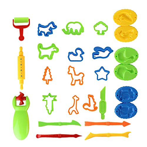 Play Dough Tools Set for Girls Boys,Clay Dough Tool Mold Cutters for Kids 26pcs