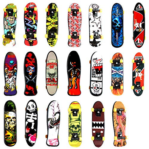 DOYIFun Pack of 20 Professional Mini Finger Skateboard, Creative Fingertips Movement Party Favors Novelty Toys for Kids Party Supplies Props Decoration