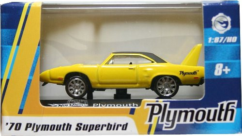 1:87 / HO SCALE '70 PLYMOUTH SUPERBIRD (YELLOW) Hot Wheels Vehicle & Acrylic Display Case 1:87 / HO SCALE '70 PLYMOUTH SUPERBIRD (YELLOW) Hot Wheels Vehicle & Acrylic Display Case